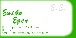 eniko eger business card