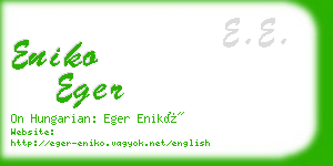 eniko eger business card